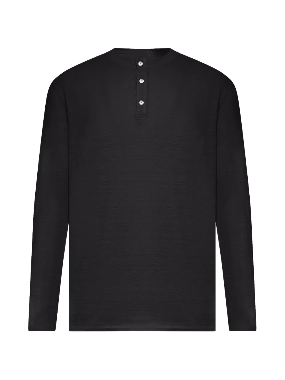 Roberto Collina buttoned long-sleeve T-shirt - Nero