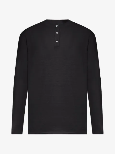 Roberto Collina buttoned long-sleeve T-shirt