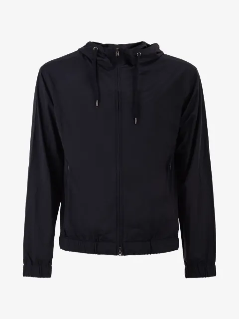 Herno zip-fastening hooded jacket