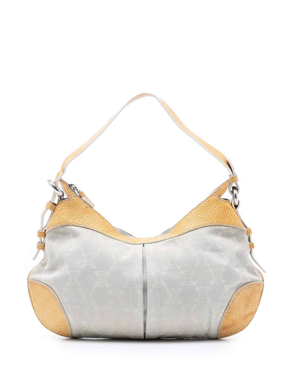 Celine Pre-Owned 2007 Macadam Denim shoulder bag - Marrone