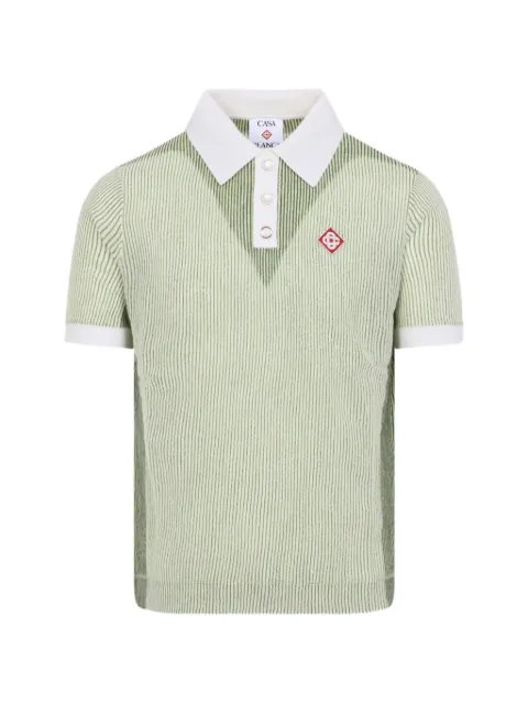 Casablanca striped polo shirt
