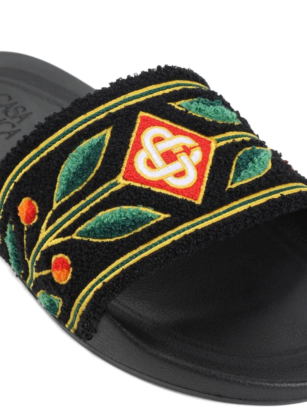 Casablanca Laurel badstof slippers Zwart