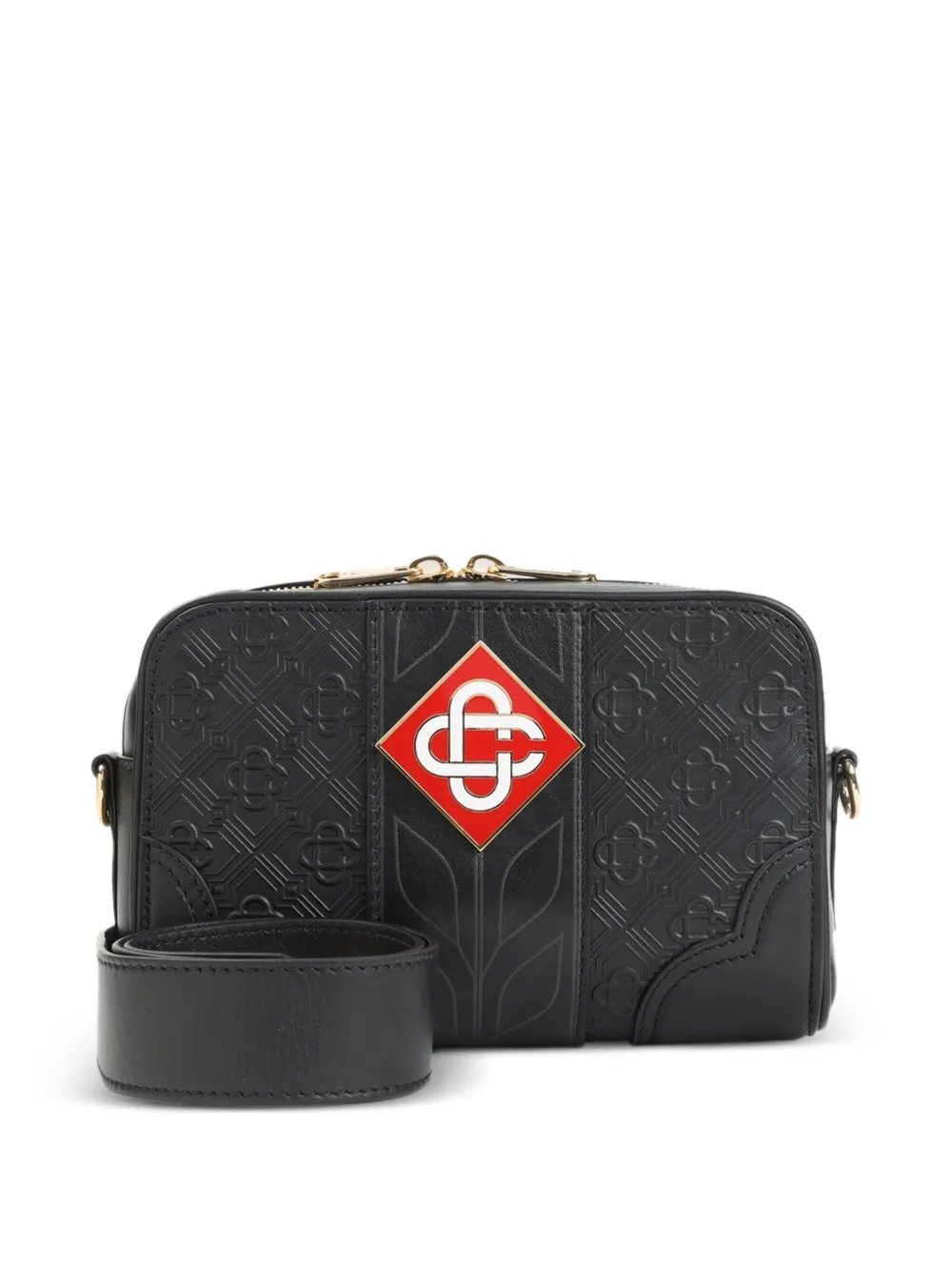 Casablanca monogram crossbody bag - Nero