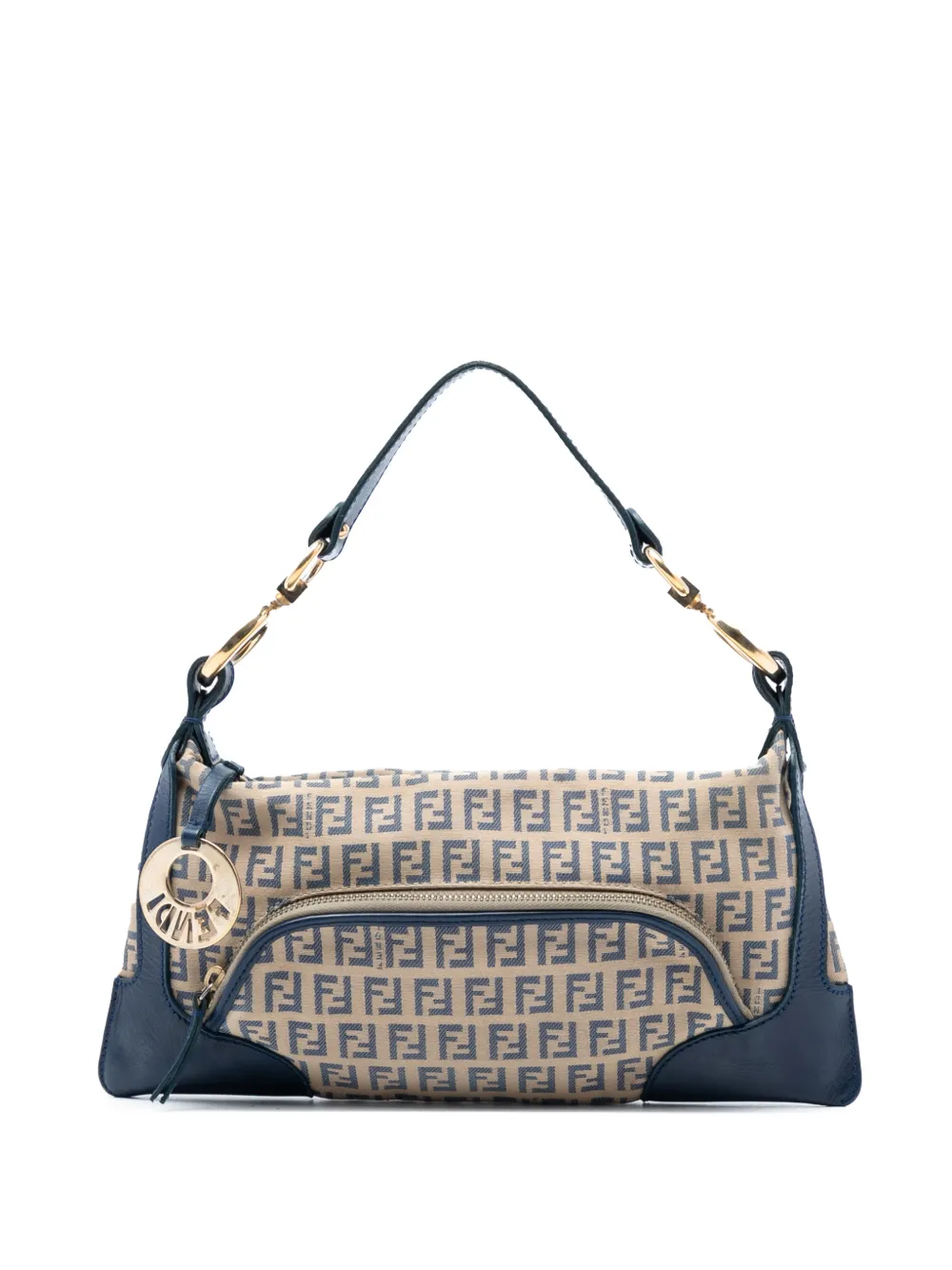 Fendi Pre-Owned 2000-2010 Zucchino Canvas Chef Pocket shoulder bag - Marrone