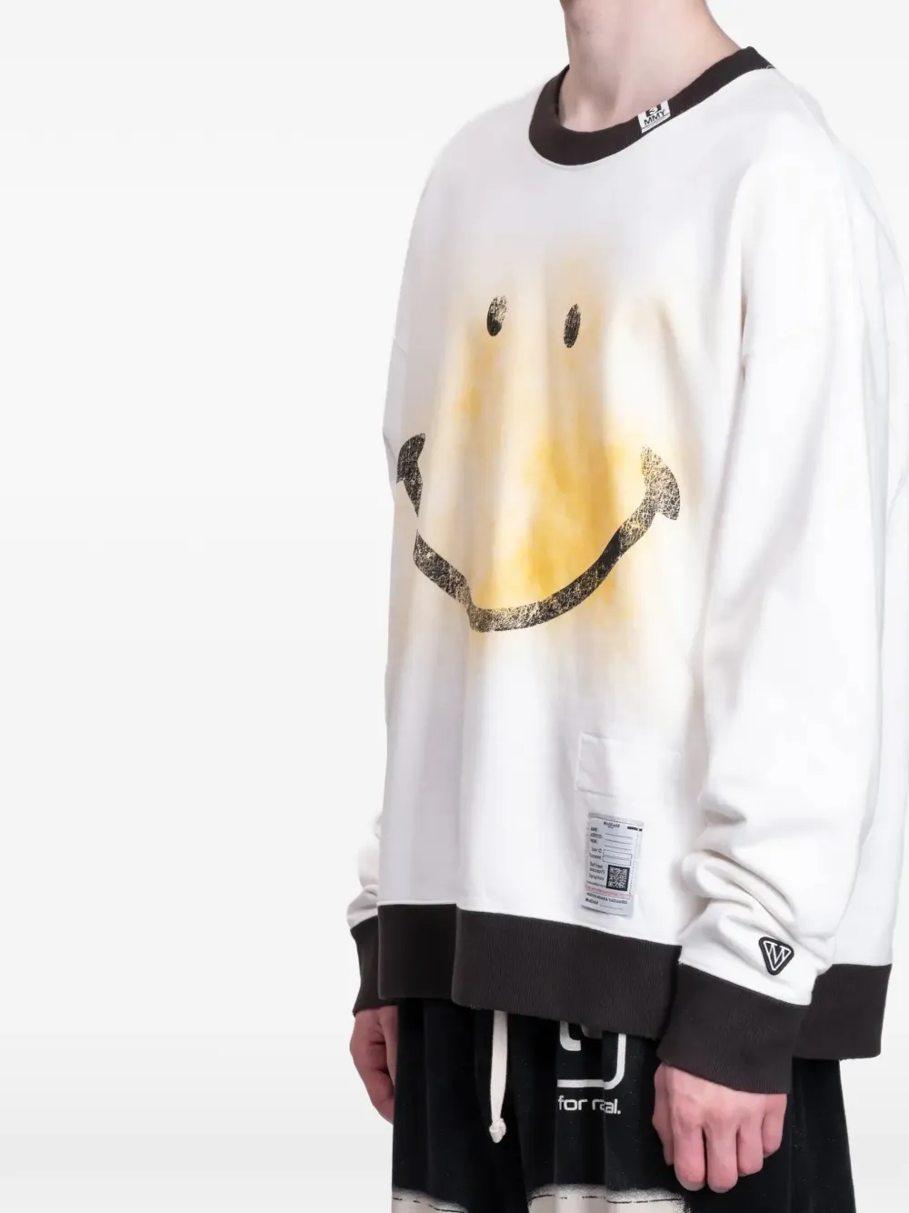 Maison MIHARA YASUHIRO Trui met print Beige