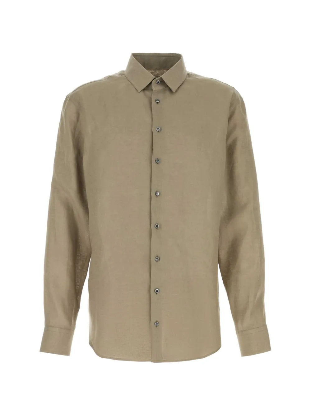 Giorgio Armani dove grey linen shirt - Neutrals