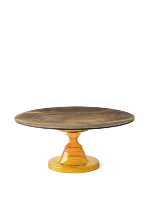 knindustrie Rubin acacia-wood cake stand