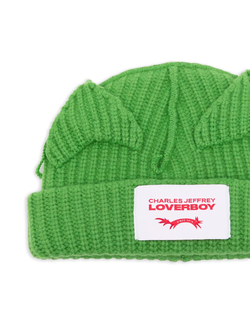 Charles Jeffrey Loverboy Chunky muts met oren Groen