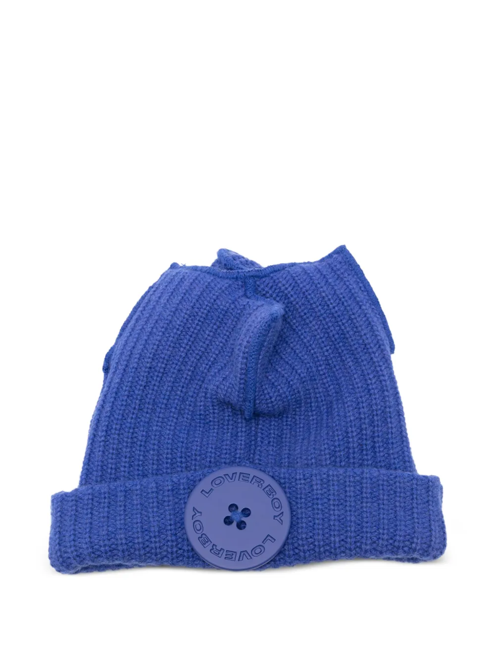 Charles Jeffrey Loverboy button-detail beanie - Blu