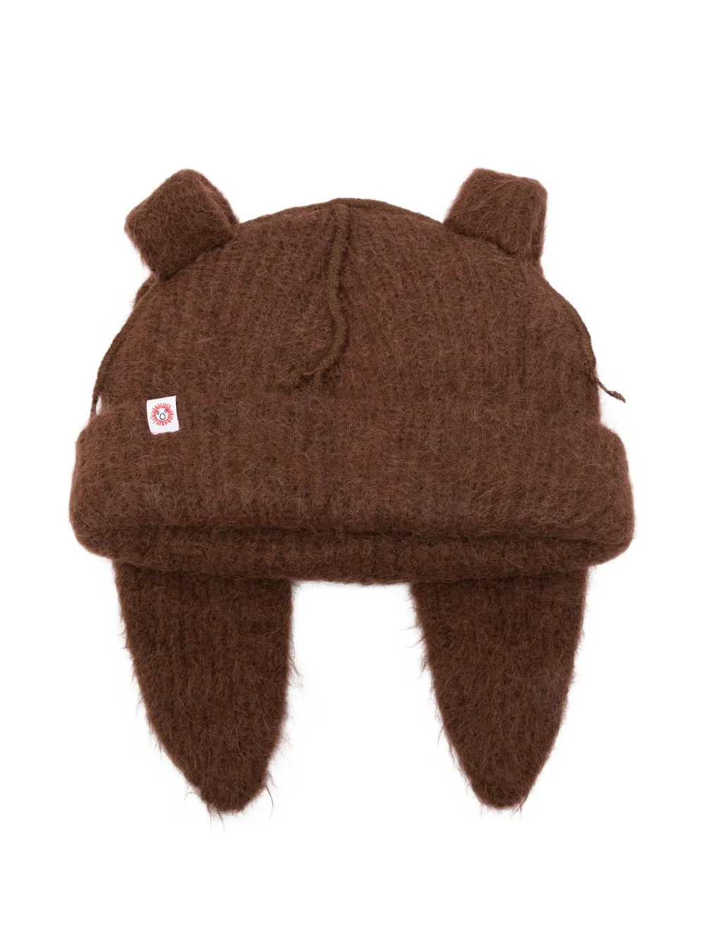 Charles Jeffrey Loverboy chunky rabbit beanie hat - Marrone