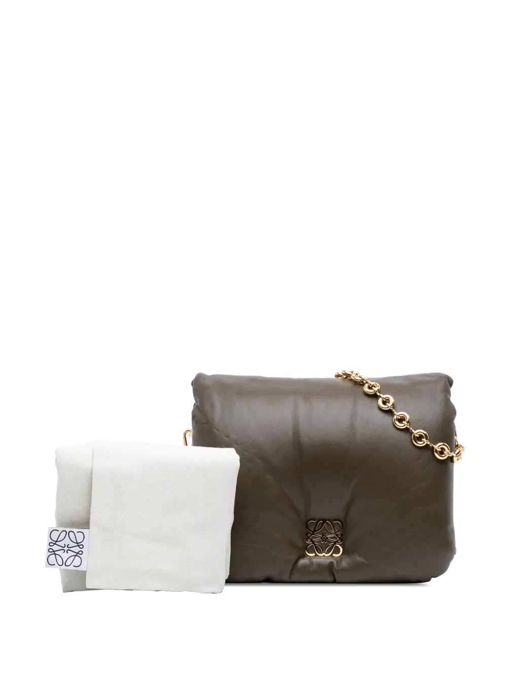 2021-2026 Shiny Lambskin Goya Puffer Bag Shoulder Bag