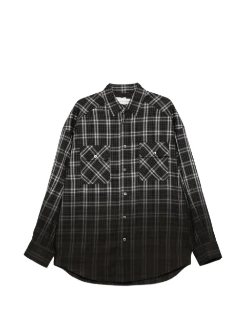 Feng Chen Wang checked pocket shirt