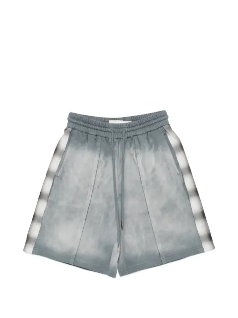 Feng Chen Wang shorts con ribete a cuadros