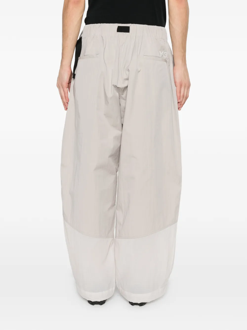 Y-3 UT broek met ceintuur Bruin