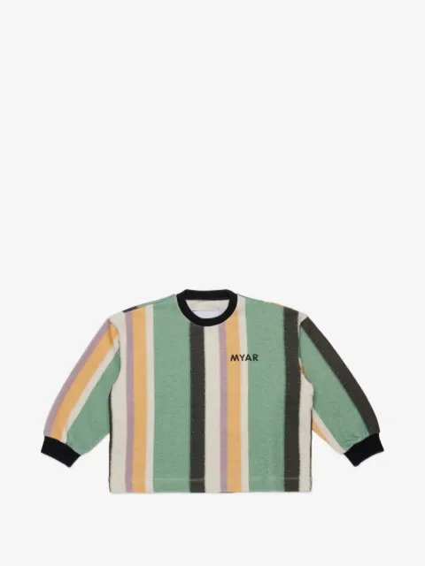 MYAR KIDS crew-neck striped sweatshirt