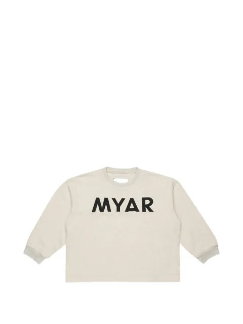 MYAR KIDS crew-neck logo sweatshirt
