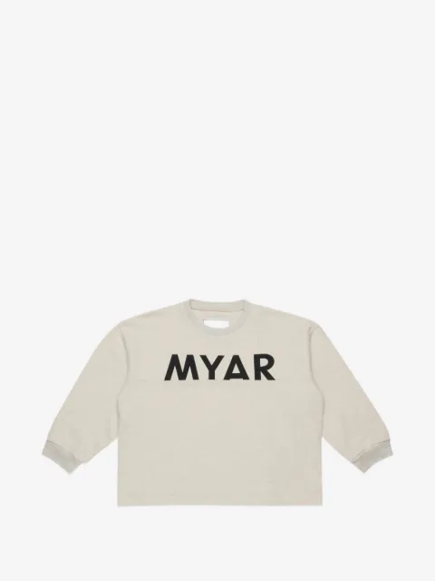 MYAR KIDS crew-neck logo sweatshirt