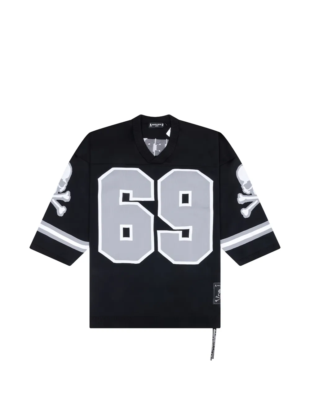 Mastermind Japan V-neck number graphic T-shirt - Nero