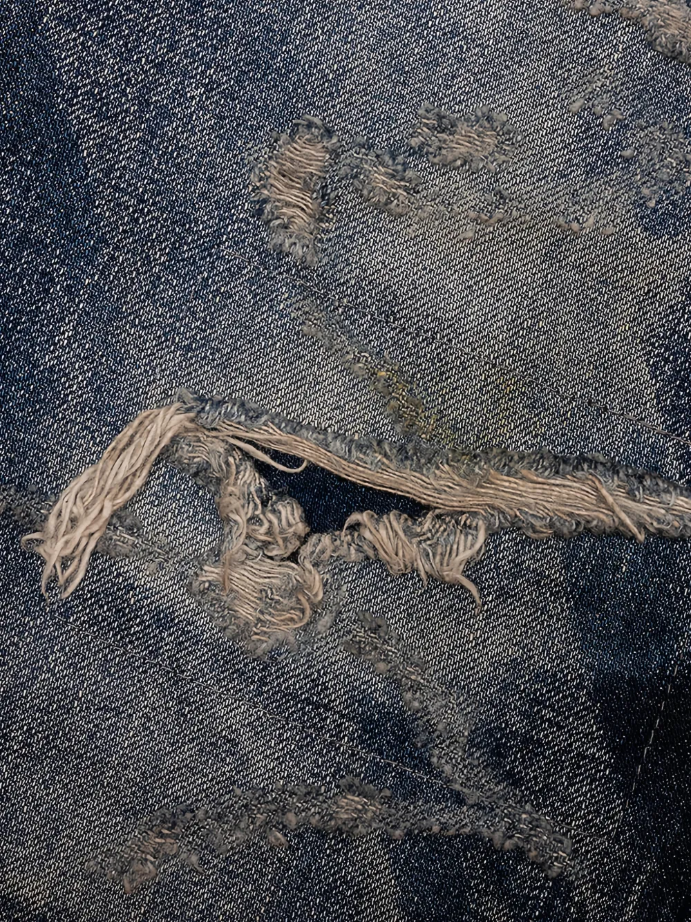  Mastercraft Union Repaired Straight Jeans - Blue 