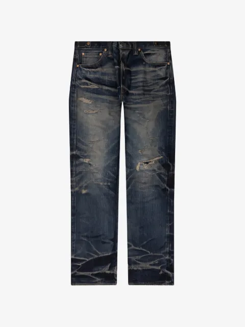Mastercraft Union jeans rectos con diseño reparado