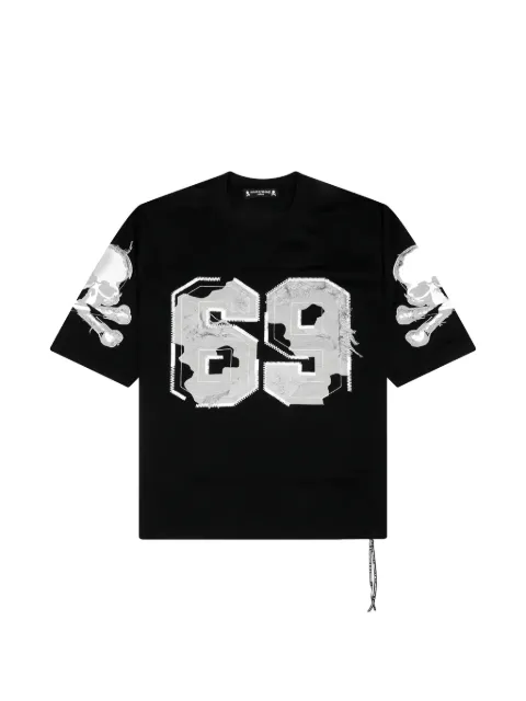Mastermind Japan distressed patch T-shirt