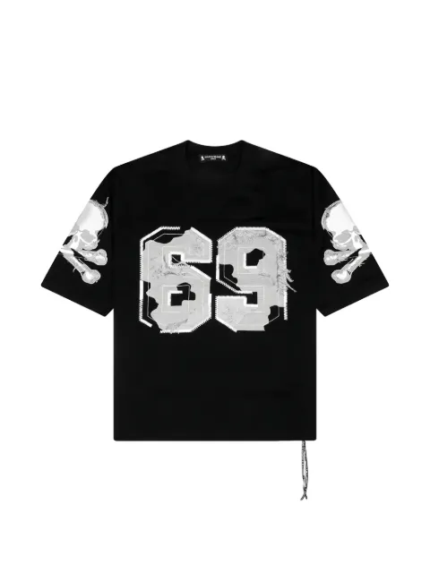Mastermind Japan distressed patch T-shirt