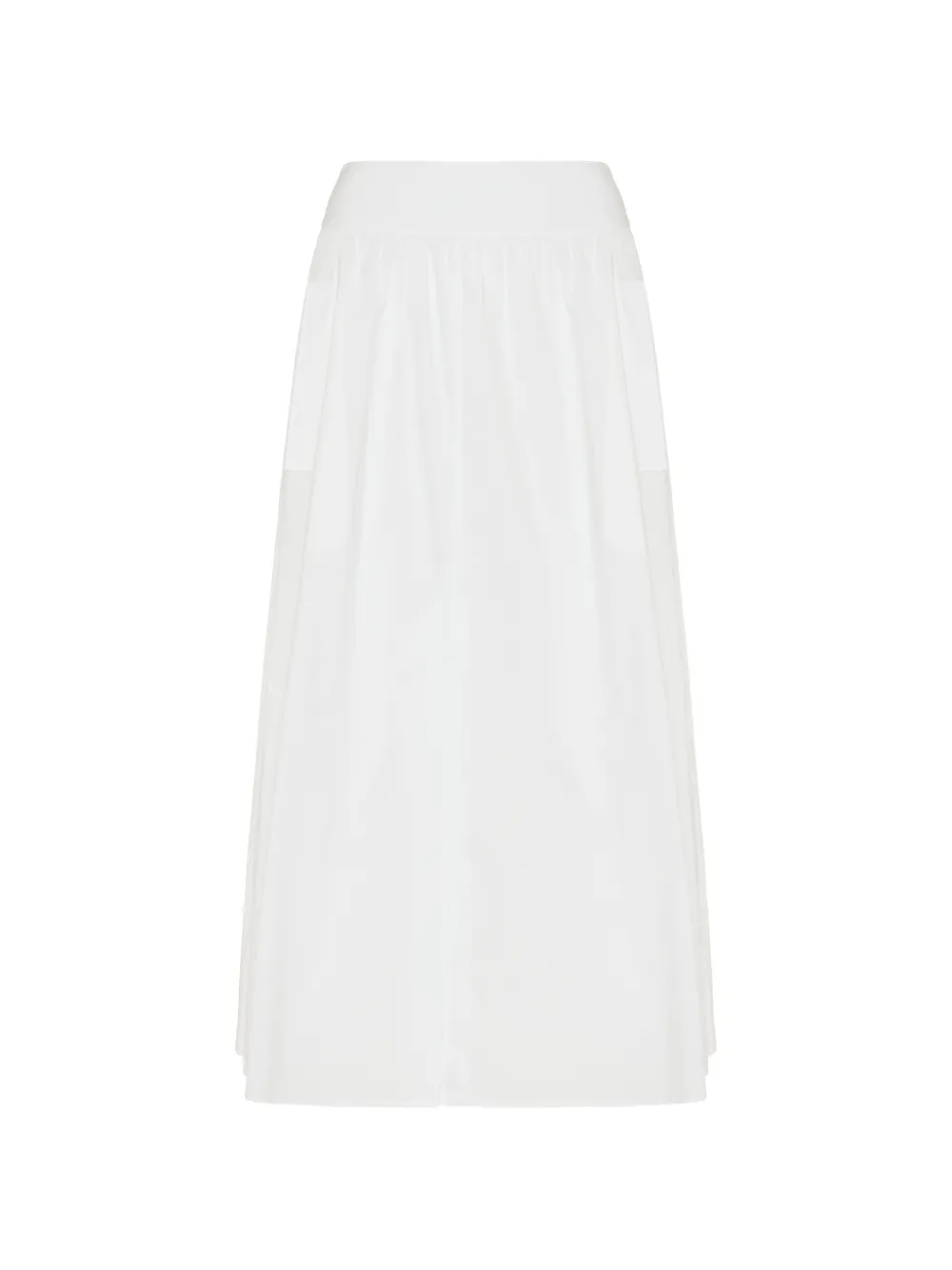 Theory gathered-waist midi skirt - Bianco