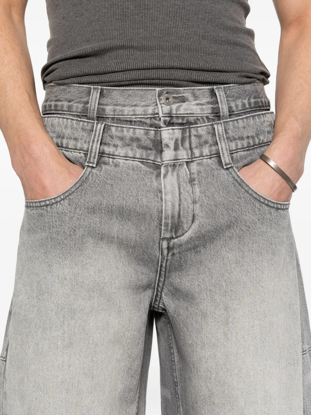 Feng Chen Wang Katoenen jeans Grijs