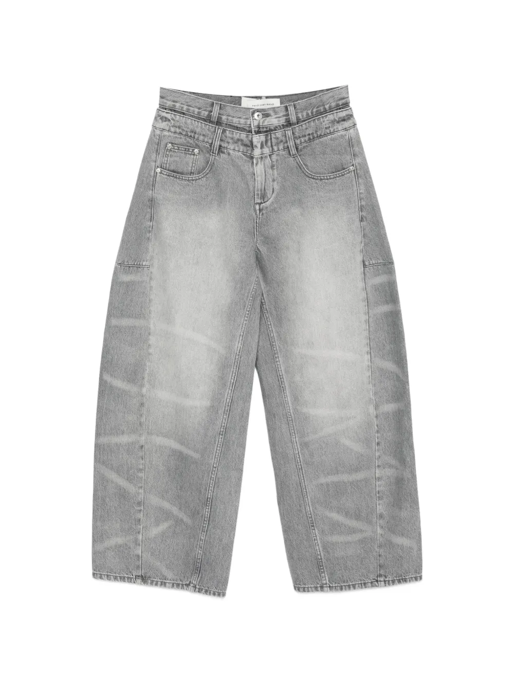 Feng Chen Wang Cotton Jeans In Gray