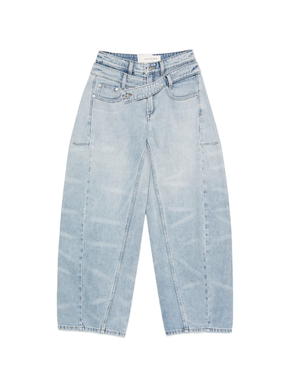 Feng Chen Wang Jeans mit Gürtelschlaufe - Blau