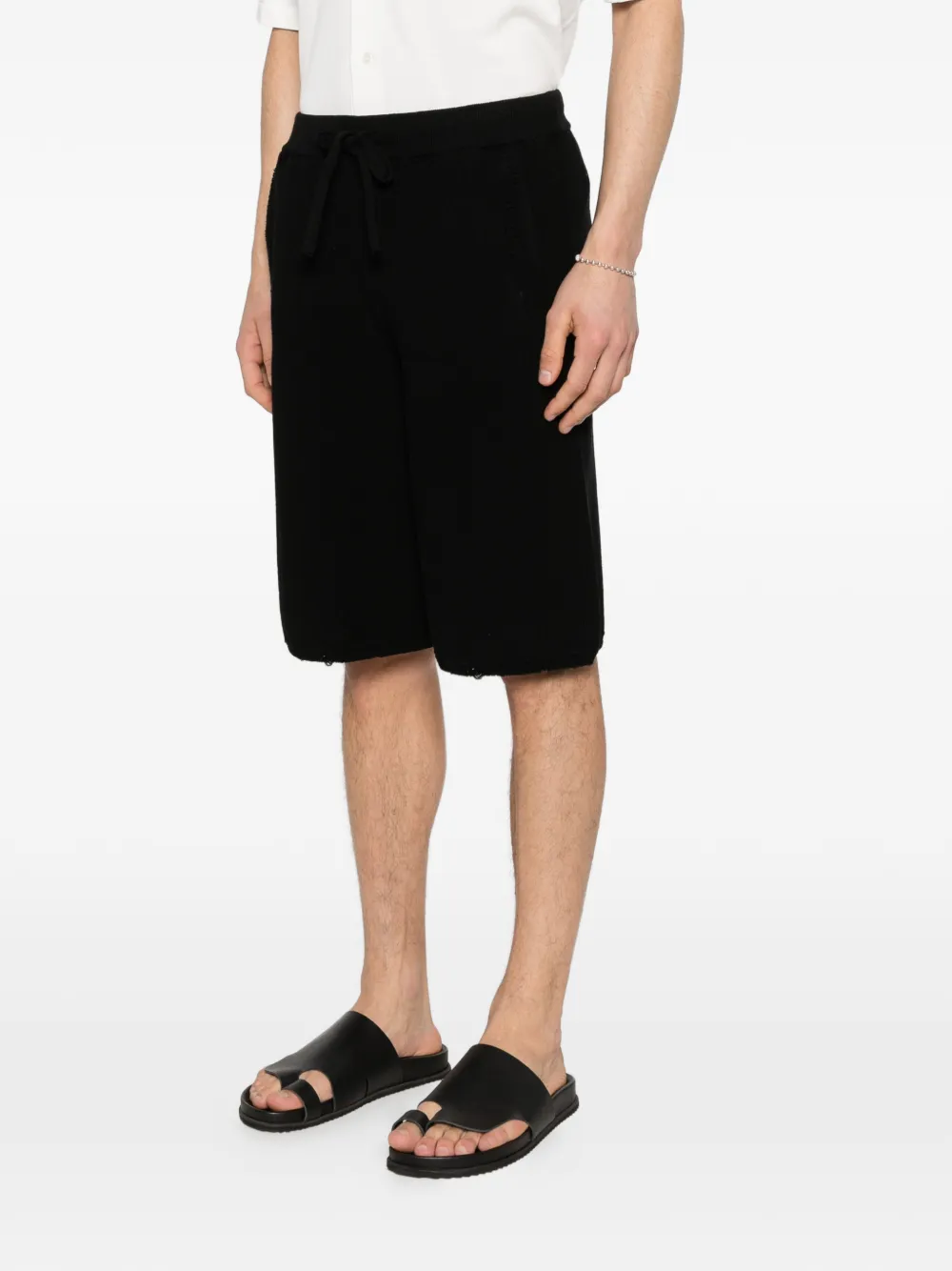 Laneus Shorts met trekkoord Zwart