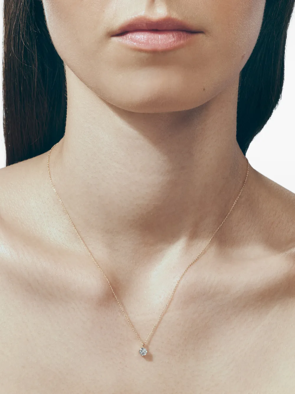 Sophie Bille Brahe Lily Diamant Simple Diamond Necklace in Gold, view 2