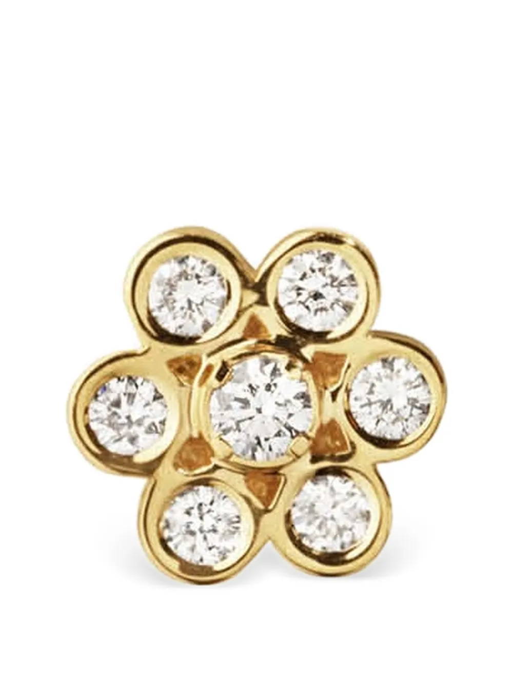 Sophie Bille Brahe Petite Lily Fleur Ohrringe mit Diamanten - Gold