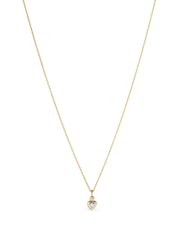 Sophie Bille Brahe Lily Coeur Simple Diamond Necklace in Gold
