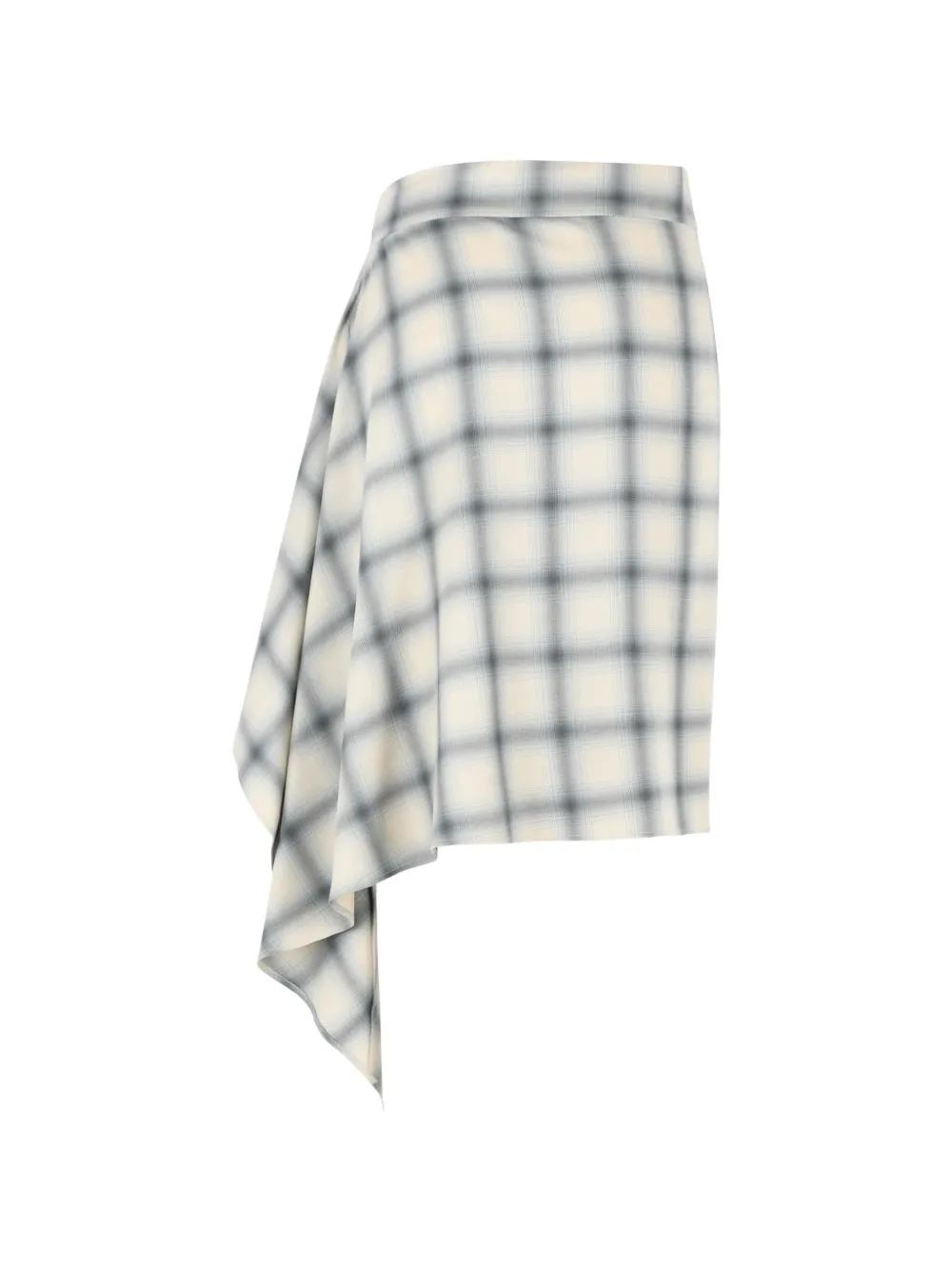  Coperni Checkered Asymmetrical Skirt - Neutrals 
