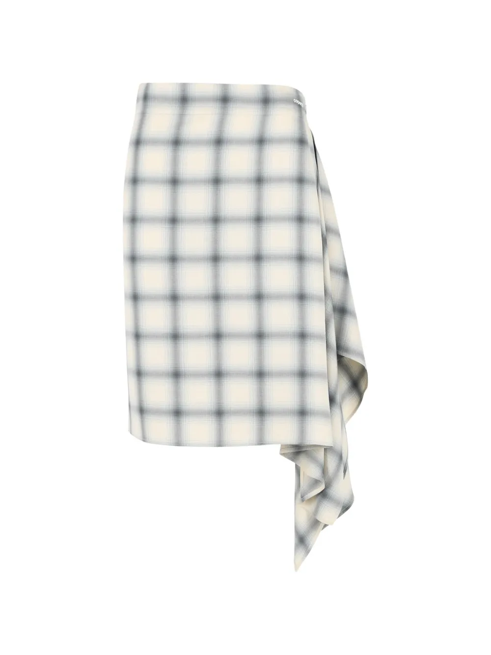 Coperni checkered asymmetrical skirt - Toni neutri
