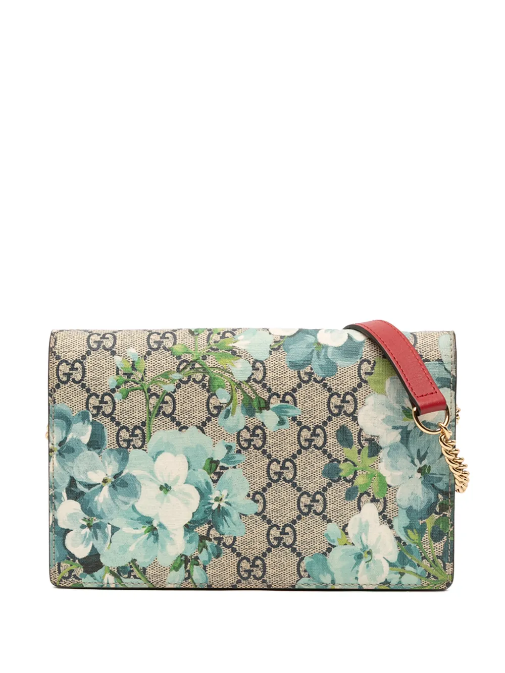 Gucci Pre-Owned 2000-2015 GG Supreme Blooms Wallet On Chain shoulder bag - Marrone