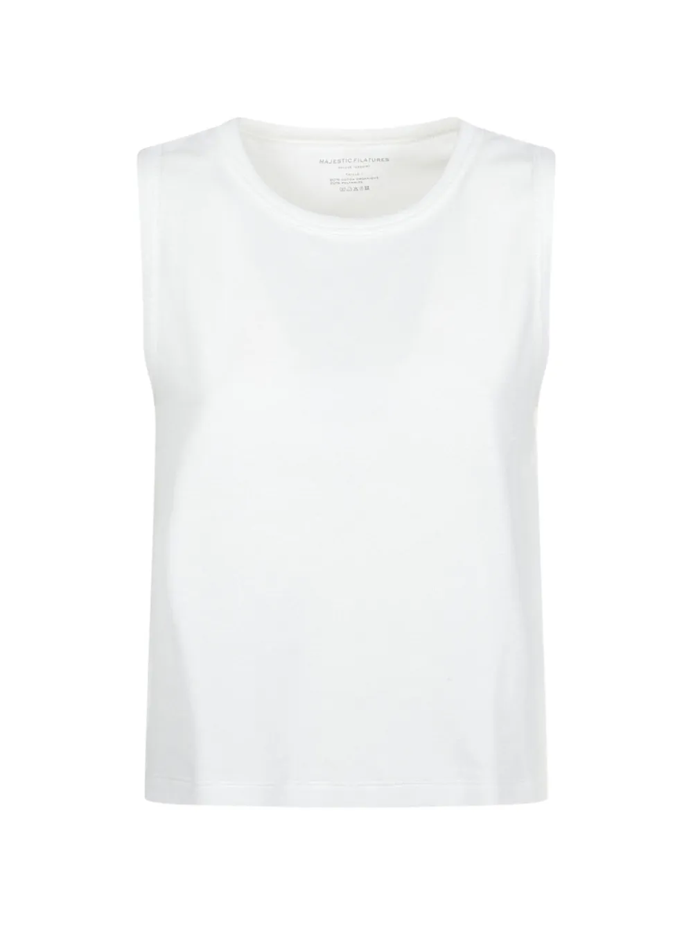 Majestic Filatures crewneck sleeveless top - Bianco
