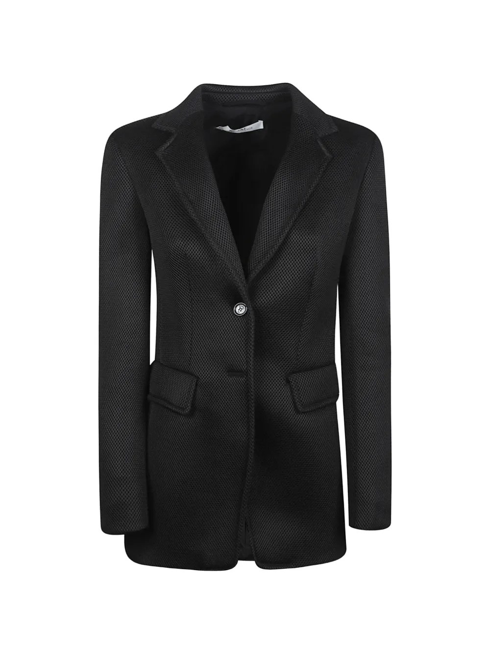 Max Mara textured single-breasted blazer - Schwarz