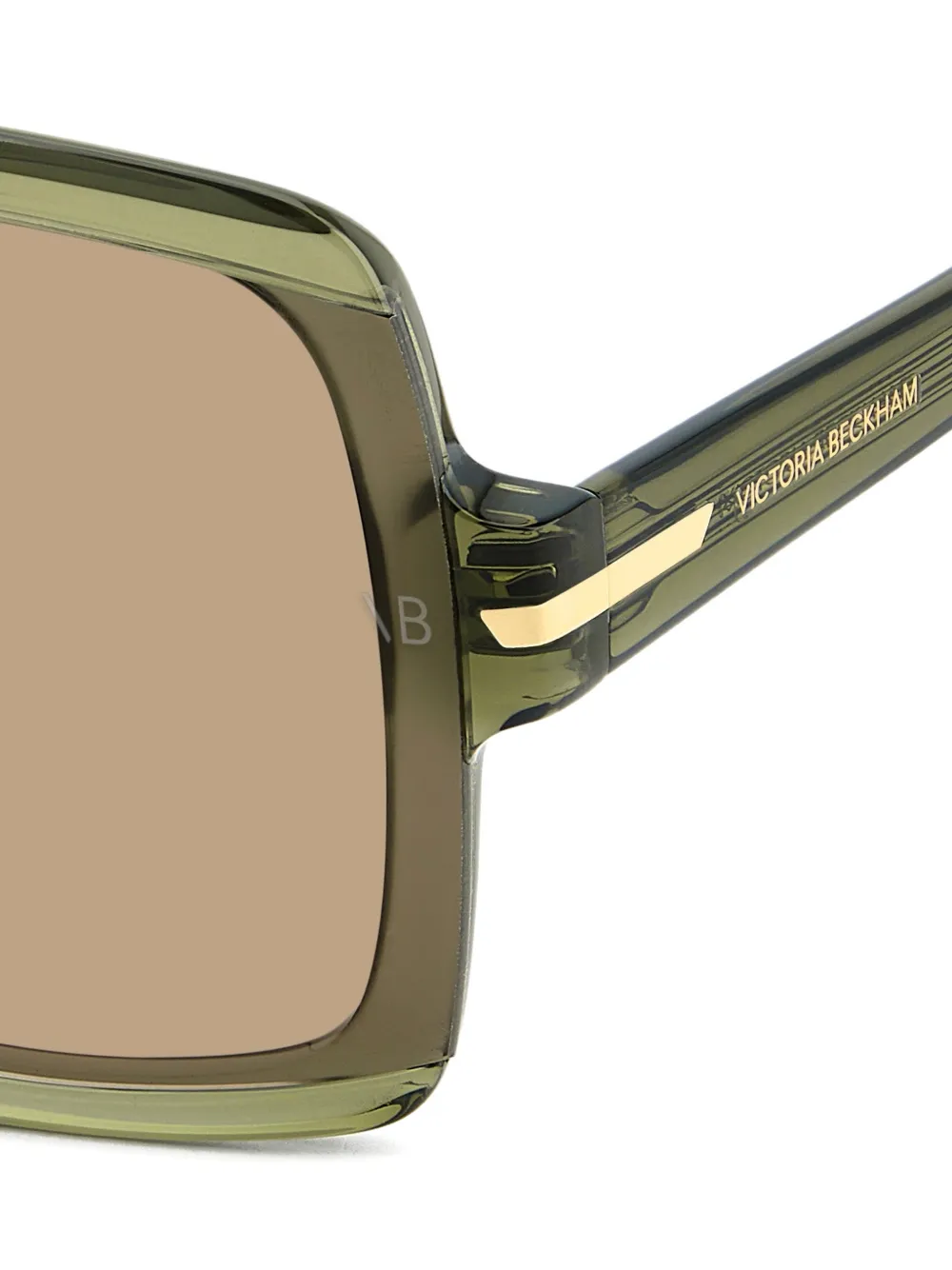 Victoria Beckham Eyewear Zonnebril met piloten montuur Groen