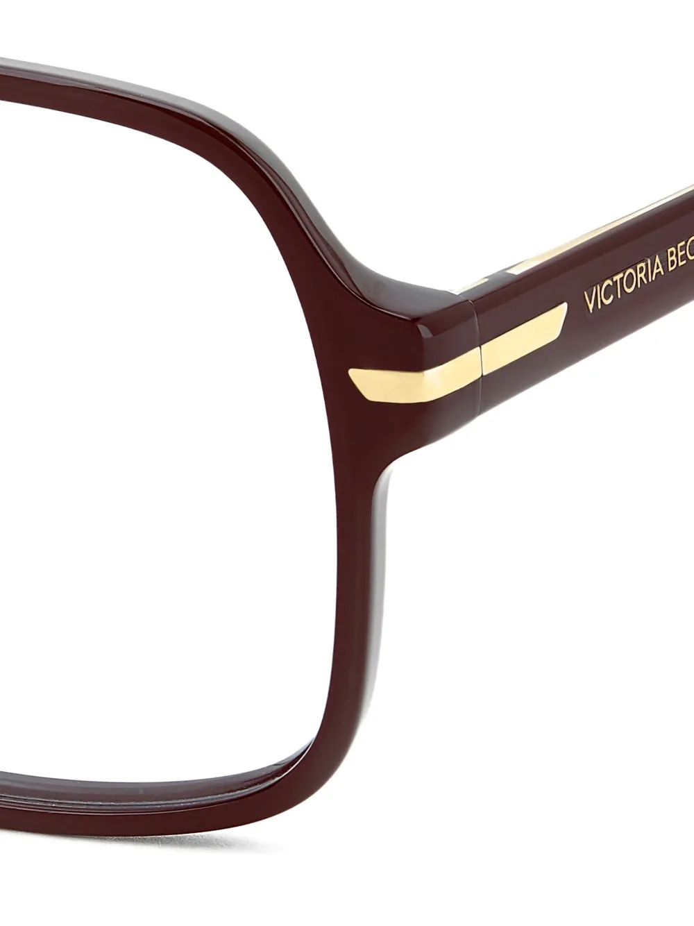  Victoria Beckham Eyewear Square-frame Glasses - Brown 