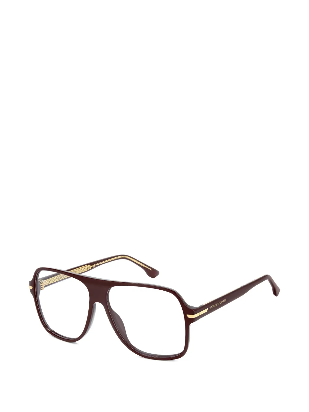  Victoria Beckham Eyewear Square-frame Glasses - Brown 