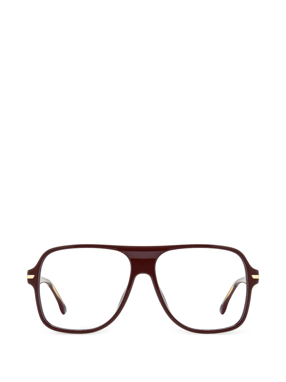Victoria Beckham Eyewear square-frame glasses - Marrone