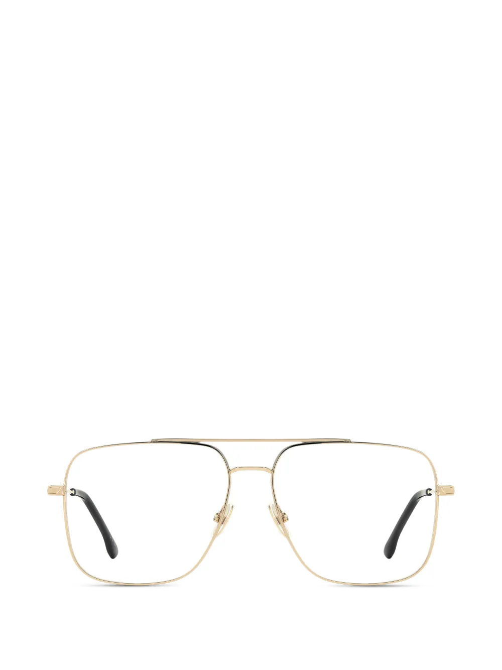 Victoria Beckham Eyewear double-bridge square-frame glasses - Oro