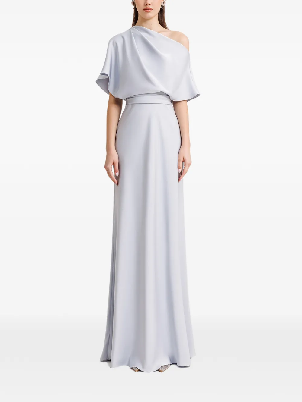 Gemy Maalouf Gedrapeerde jurk Blauw