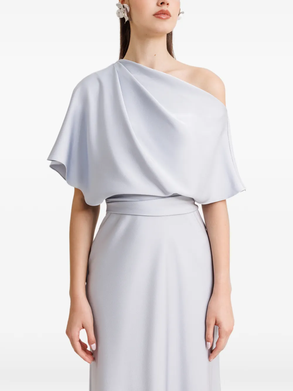 Gemy Maalouf Gedrapeerde jurk Blauw