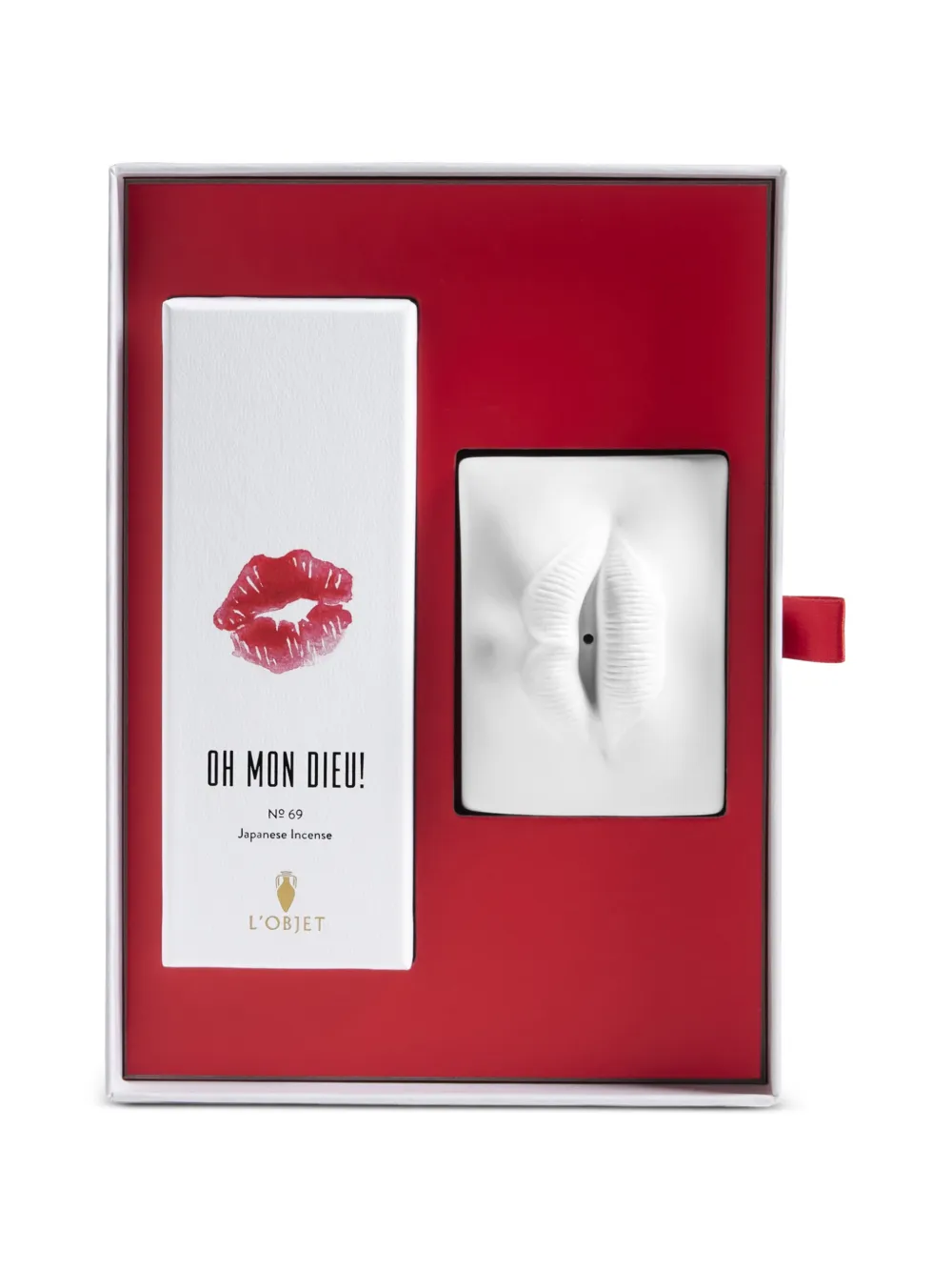  L'objet Smoking Lips Incense Set - White 