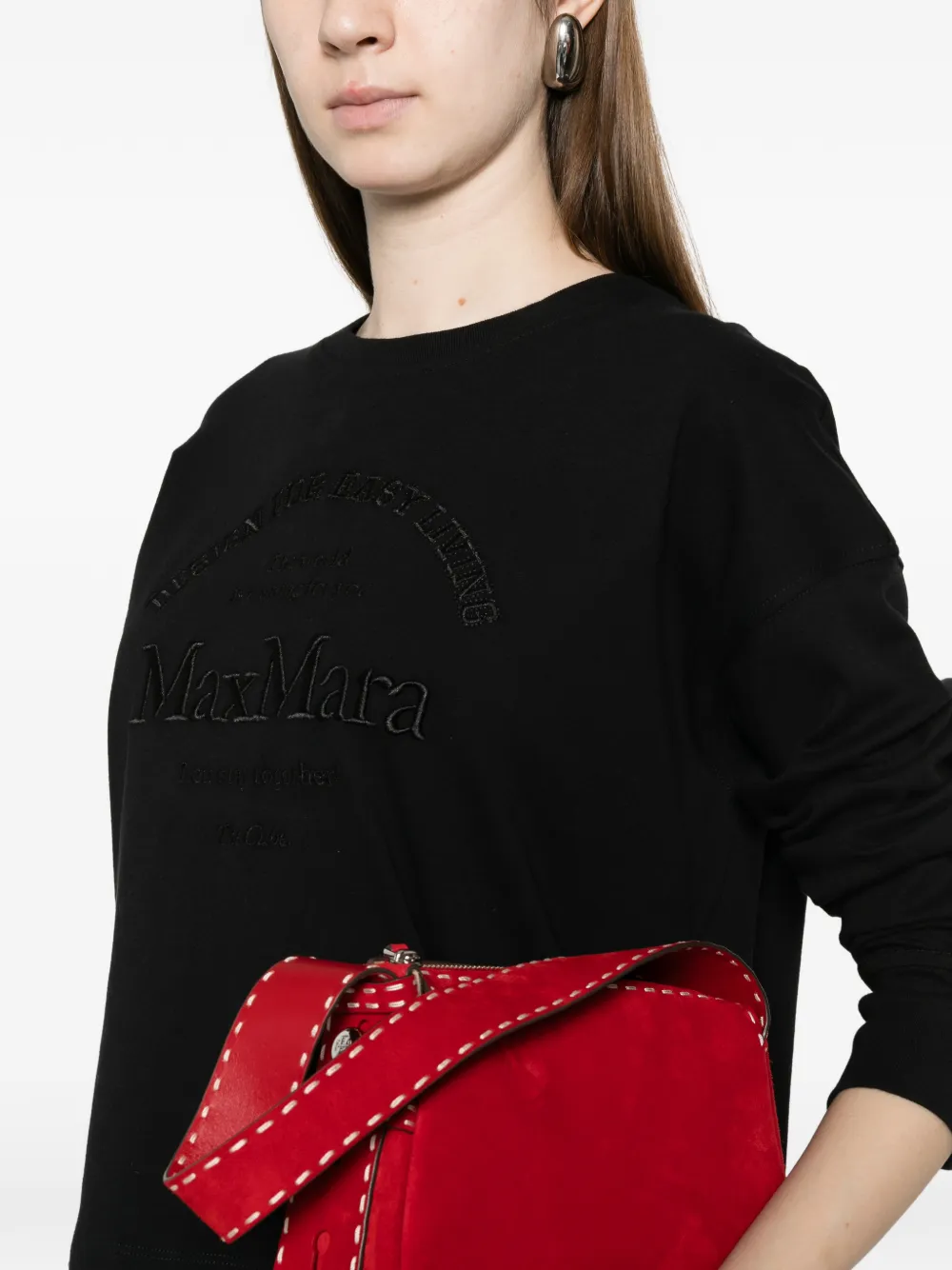'S Max Mara Rugiada sweater met logo Zwart