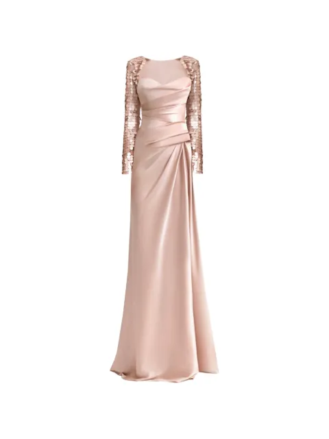 Gemy Maalouf robe longue à design drapé