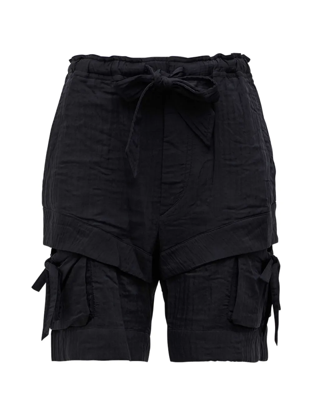 MARANT ÉTOILE Bermia tie-waist pocket shorts - Nero